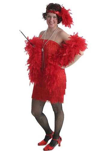 Adult Red Flapper Dress