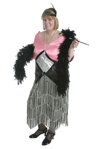 Pink And Silver Flapper Costume