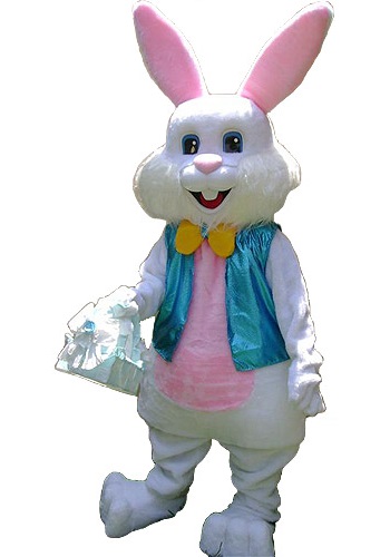 Plush Easter Bunny Mascot Costume