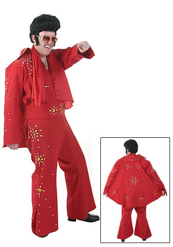 Red Elvis Jumpsuit Costume