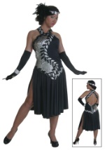 Black and Silver Flapper Costume