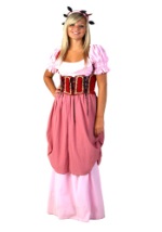 Rose Renaissance Maiden Costume