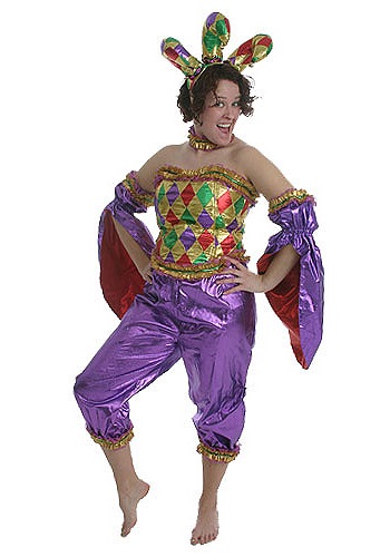 Women's Mardi Gras Jester Costume