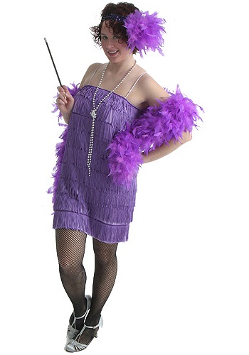 Adult Purple Flapper Costume