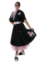 Black 50s Poodle Skirt Costume