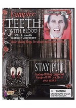 Vampire Teeth with Blood