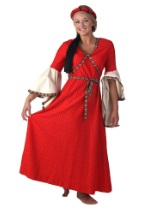 Womens Medieval Costume Gown